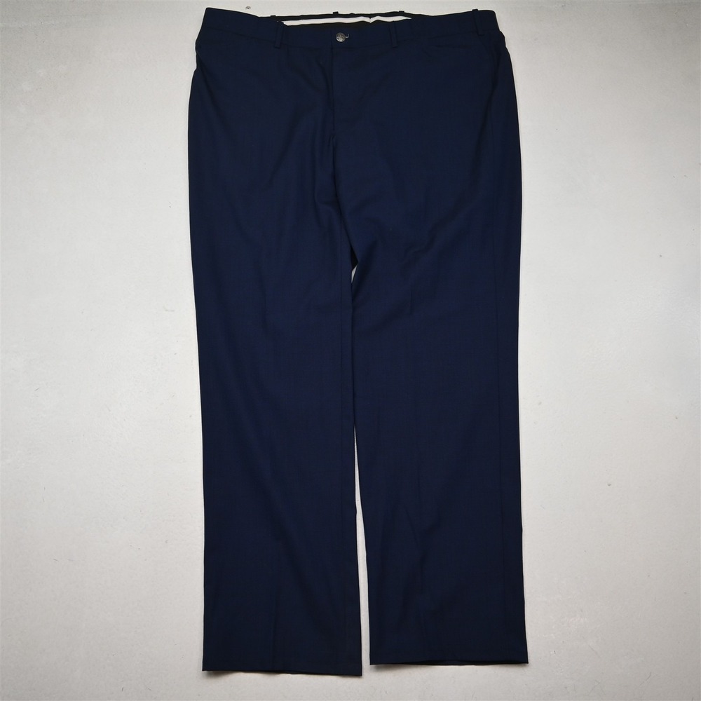 Tom James 40x30 Blue Wool Summerweight 5 Pocket Straight Dress Mens Pants